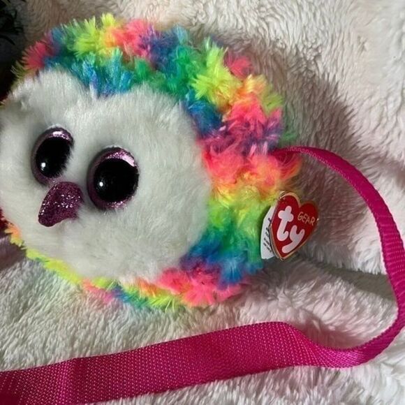 Ty Gear Beanie Boo Owen The Owl Purse - Picture 7 of 8